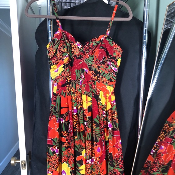 h and m print dress